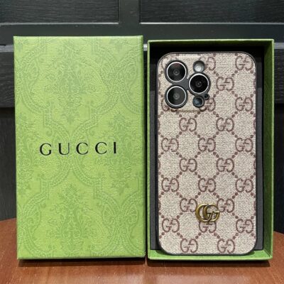 001-_1 GG Classic Leather iPhone Case