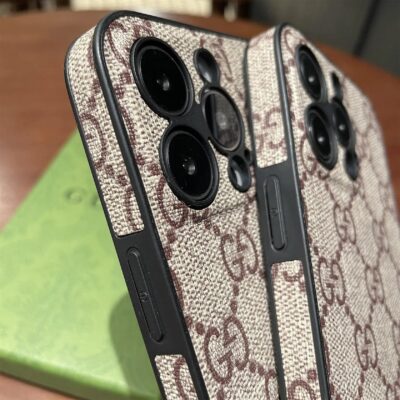 001-_2_-2 GG Classic Leather iPhone Case