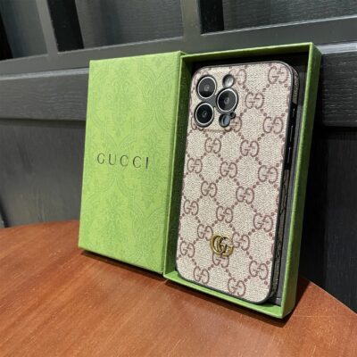 001-_5 GG Classic Leather iPhone Case