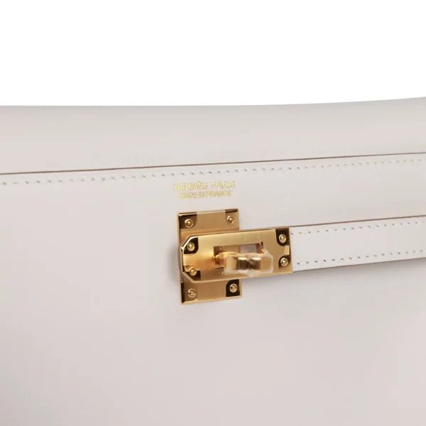 Hermès Kelly Danse Gris Perle Swift Gold Hardware