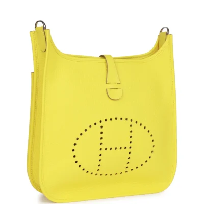 013579d41c2436c812614cf0dbbf460e Hermès Evelyne III PM Lime Clemence Palladium Hardware