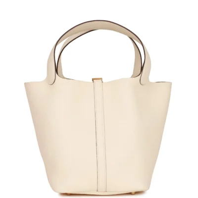 حقيبة Hermès Picotin Lock 22 Nata كليمنس إكسسوارات معدنية ذهبية