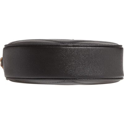 0183e9265ecca04226d0f246e4952b7c YSL Vinyle Round Camera Bag in Chevron-Quilted Grain de Poudre Embossed Leather