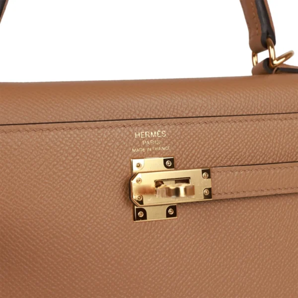 Hermès Kelly Sellier 25 Chai Epsom Gold Hardware