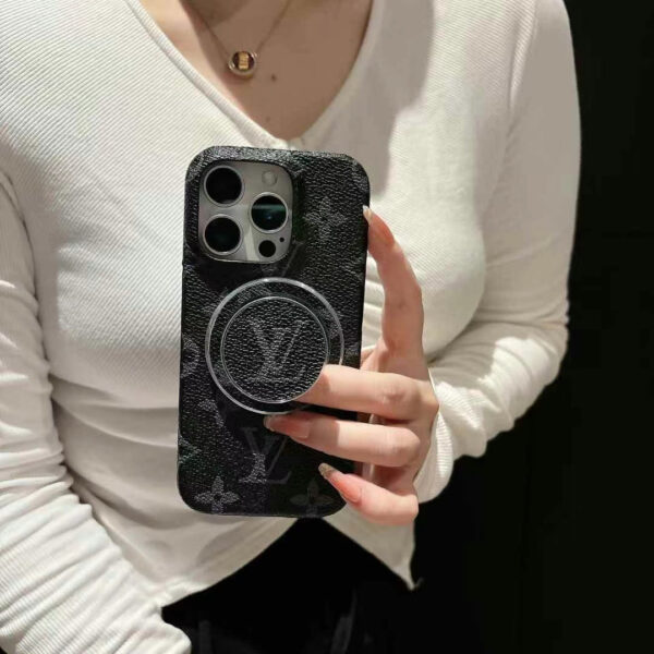 Luxury LV Monogram Magnetic Ring Phone Case