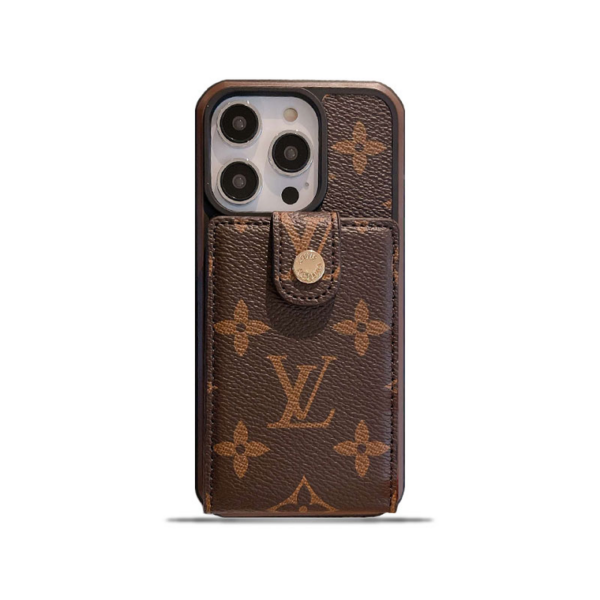 Monogram iPhone Case With Purse Brown