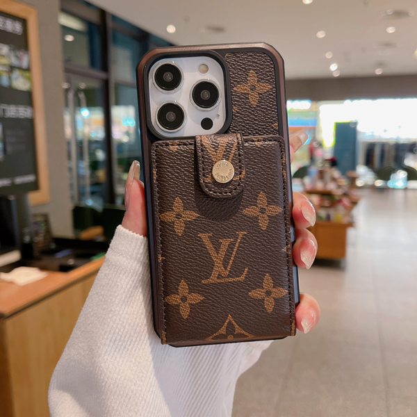 Monogram iPhone Case With Purse Brown