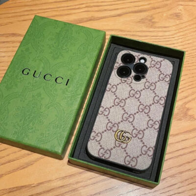 02-39 GG Classic Leather iPhone Case