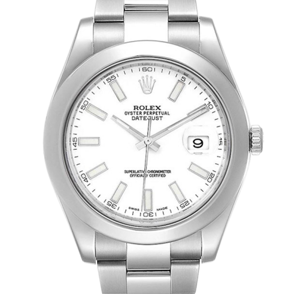 020b4ce462ab4d06a0552855233a73b1 Rolex Datejust 116300WSO 41MM White Dial Silver-tone Case