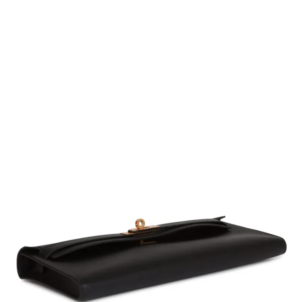 Hermès Kelly Cut Black Swift Gold Hardware