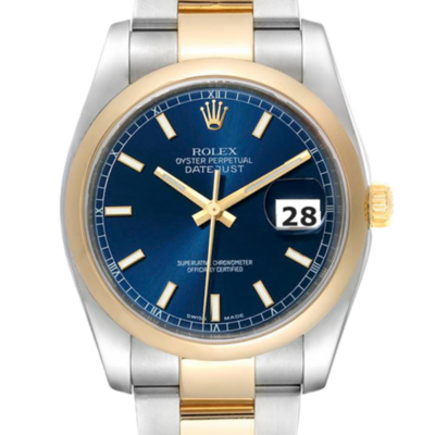 Rolex Datejust 116203SDO 36MM Blue Dial Silver-tone Case