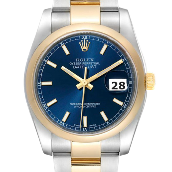 Rolex Datejust 116203SDO 36MM Blue Dial Silver-tone Case