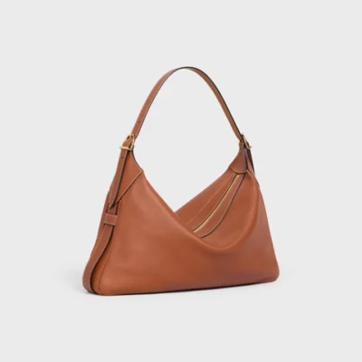 LARGE ROMY IN SUPPLE CALFSKIN TAN