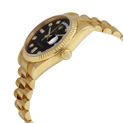 Rolex Day-Date 118238BKDP 36MM Black Dial Yellow Gold-tone Case