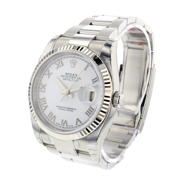 Rolex Datejust 116234WRO 36MM White Dial Silver-tone Case