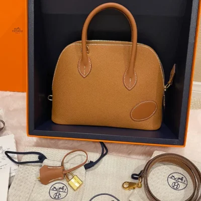 05028669a9cc02a458595c244664bcc4 Hermès 1923 Bolide 25 en Desordre Gold Epsom Gold Hardware