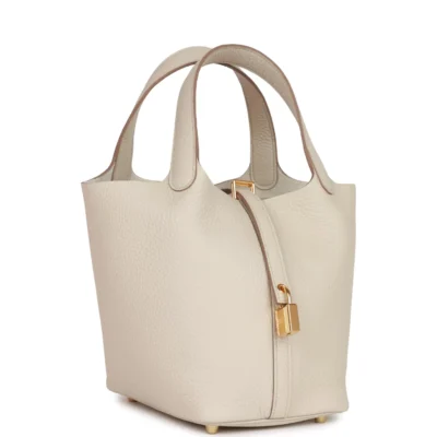 Hermès Picotin Lock 18 Beton Clemence Gold Hardware