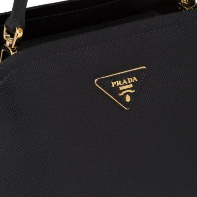 Prada Medium Saffiano Leather Prada Matinée Bag in Black