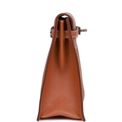 Hermès Kelly Danse Gold Evercolor Palladium Hardware