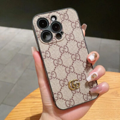 06-35 GG Classic Leather iPhone Case