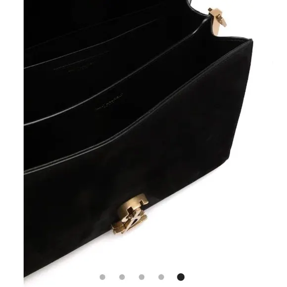 YSL Cassandra Medium Top Handle Bag in Shiny Leather