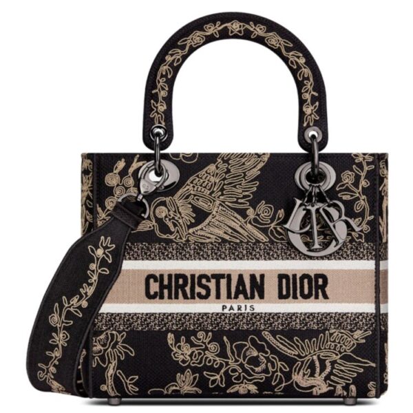 Dior Medium Lady D-Lite Bag Black
