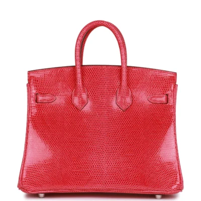 Hermès Birkin 25 Rose Extreme Lizard Palladium Hardware