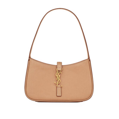 YSL Le 5 a 7 Mini Hobo Bag in Vegetable-Tanned Leather