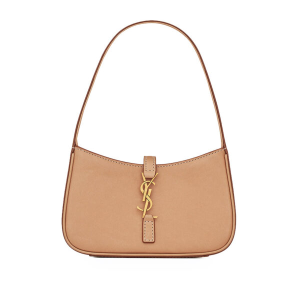YSL Le 5 a 7 Mini Hobo Bag in Vegetable-Tanned Leather