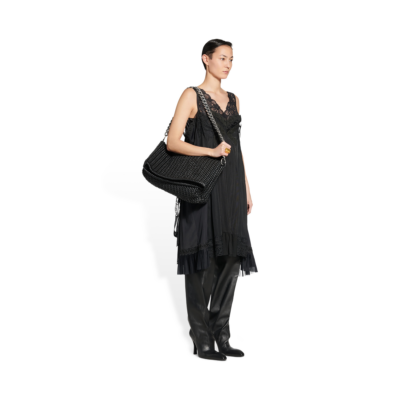 WOMEN'S METRO MEDIUM TOTE BAG IN BLACK