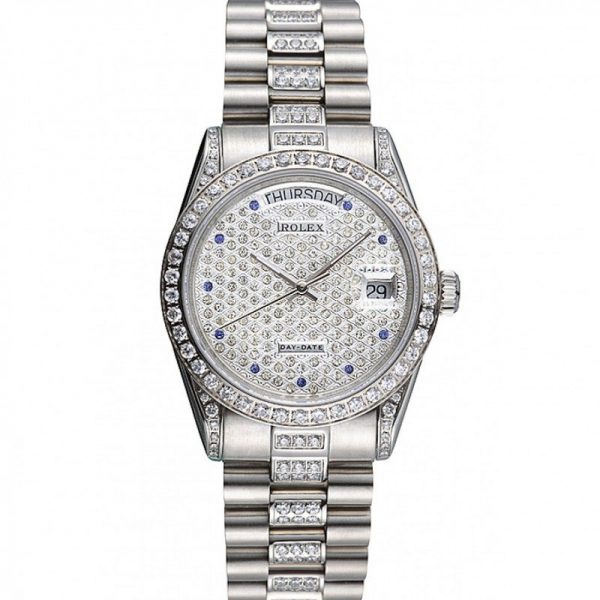 ساعة رجالية رولكس Daydate 621612 Diamond مينا