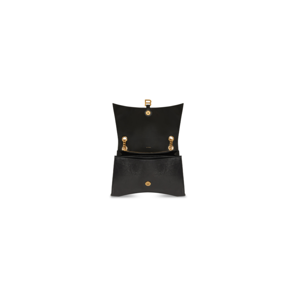 07796571bb21f9f3b3fd480a8f99265a WOMEN'S CRUSH LARGE CHAIN BAG IN BLACK