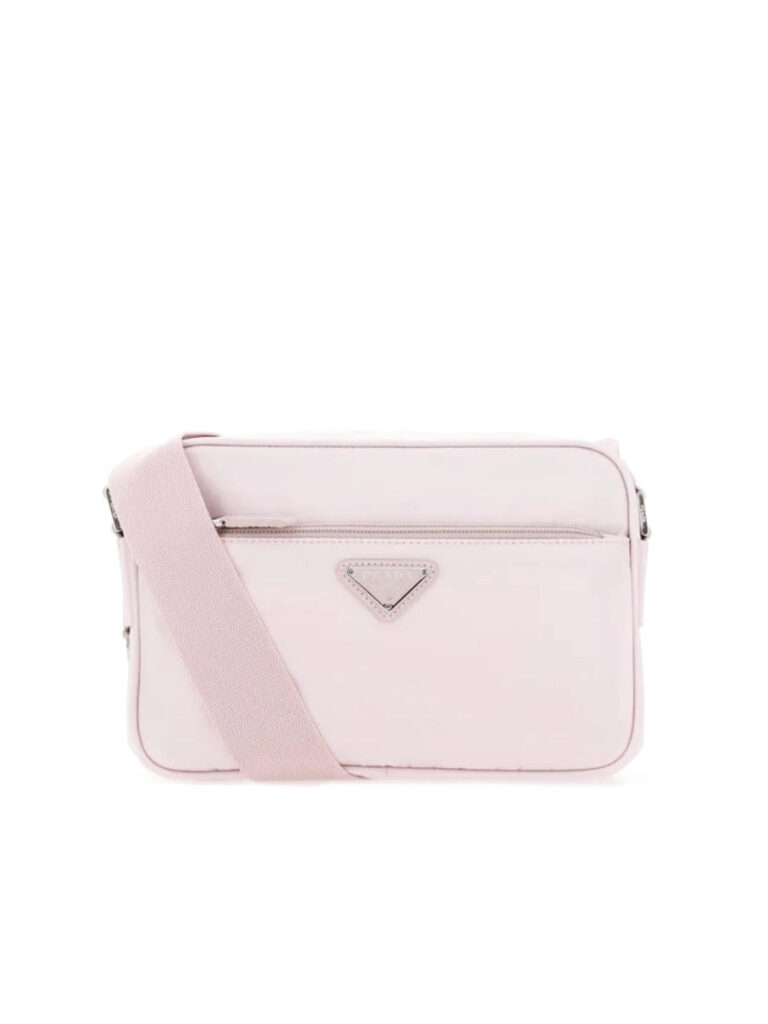 sac à bandoulière Prada Re-Nylon en Alabaster rose