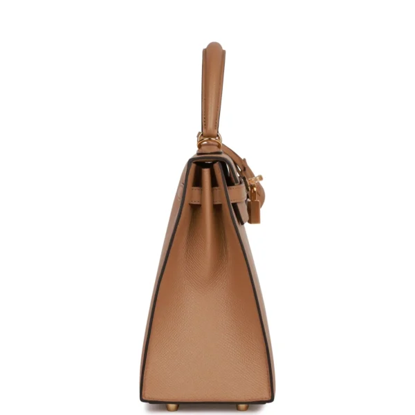 Hermès Kelly Sellier 25 Chai Epsom Gold Hardware