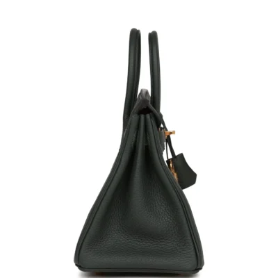 Hermès Birkin 25 Vert Fonce Togo Gold Hardware