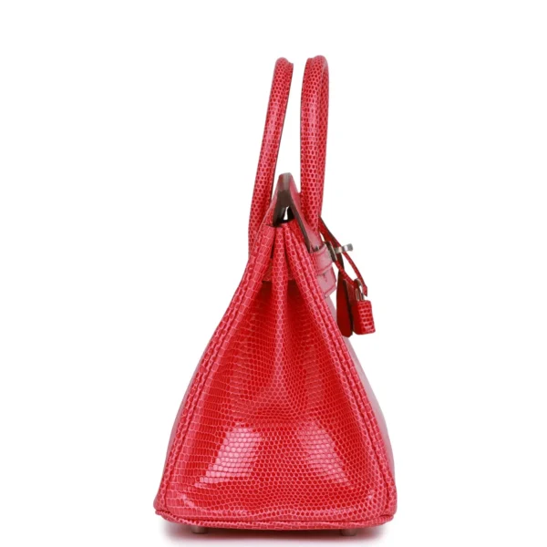 Hermès Birkin 25 Rose Extreme Lizard Palladium Hardware