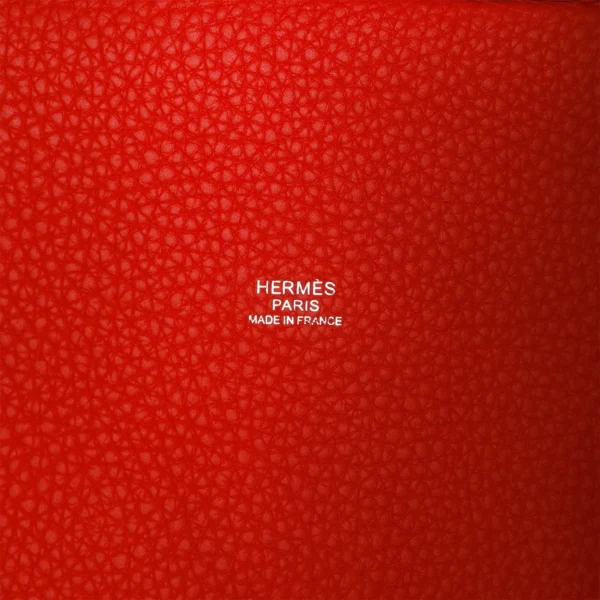 Hermès Picotin Lock 18 Vermillion Clemence Palladium Hardware