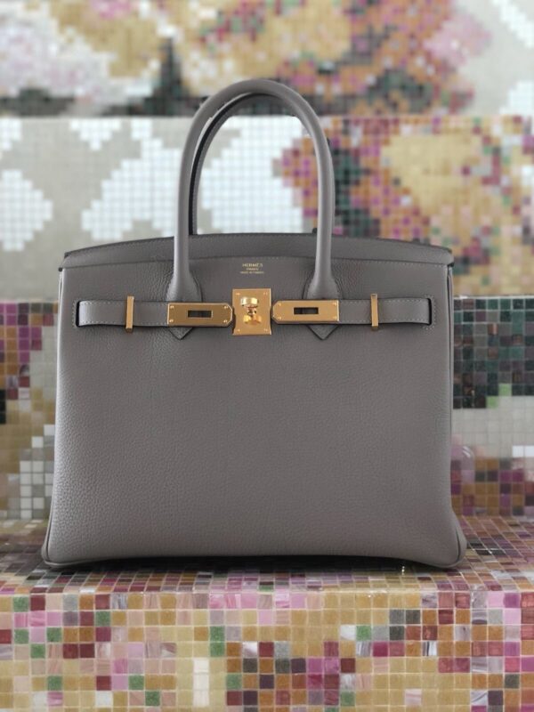 Hermès Birkin 30 Gris Meyer Togo Gold Hardware