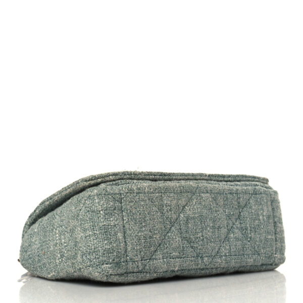 CHRISTIAN DIOR Tweed Macrocannage Small Caro Bag Light Green
