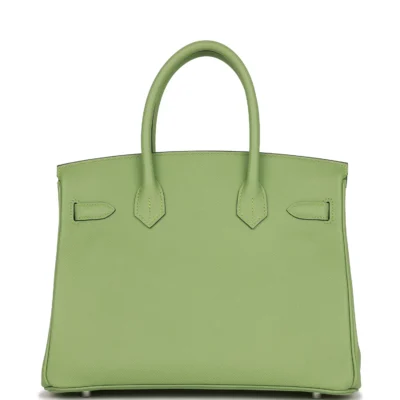 Hermès Birkin 30 Vert Criquet Epsom Palladium Hardware
