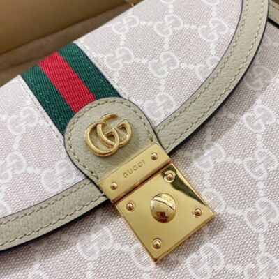 Gucci Ophidia Small GG Top Handle Bag Cream