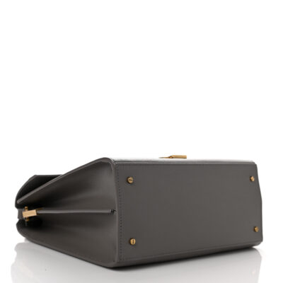 YSL Cassandra Medium Top Handle in Box YSL Leather and Suede