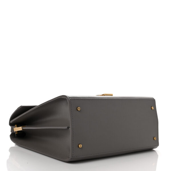 YSL Cassandra Medium Top Handle in Box YSL Leather and Suede