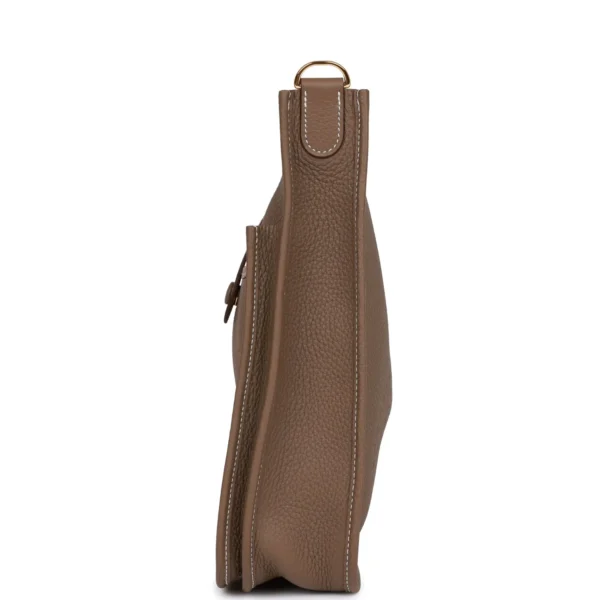 Hermès Evelyne III PM Etoupe Clemence Gold Hardware
