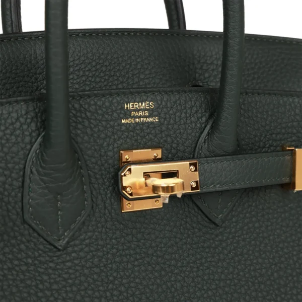 Hermès Birkin 25 Vert Fonce Togo Gold Hardware