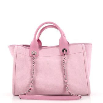 Chanel Deauville NM Tote Mixed Fibers Small