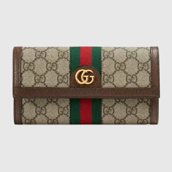 حقيبة كتف غوتشي Ophidia GG continental محفظة صغيرة