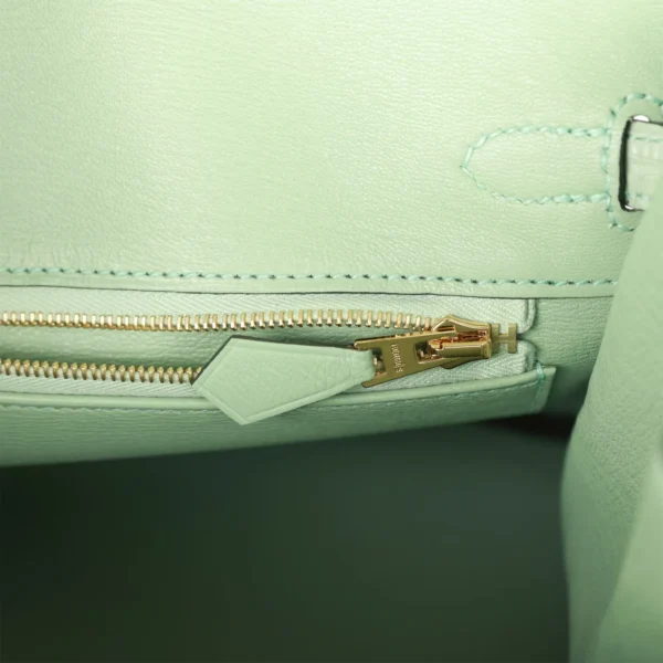 Hermès Birkin 25 Vert D'Eau Matte Alligator Gold Hardware