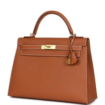 Hermès Kelly Sellier 32 Gold Epsom Gold Hardware