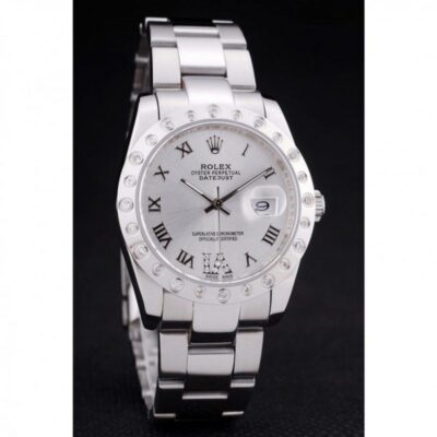 ساعة رجالية Rolex Datejust 7468 فضي Dail
